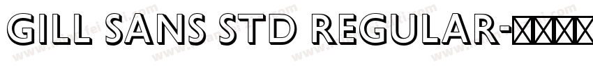 Gill sans std Regular字体转换